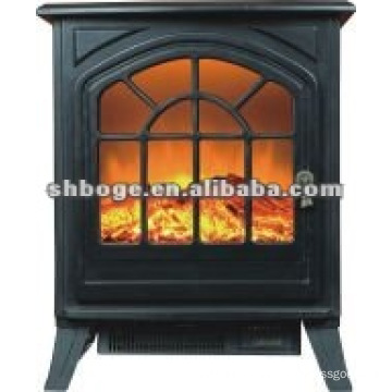 freestanding electric fireplace